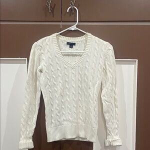 Tommy Hilfiger Women's Cable Knit Sweater - Cream